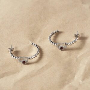 Earring - 18K White Gold